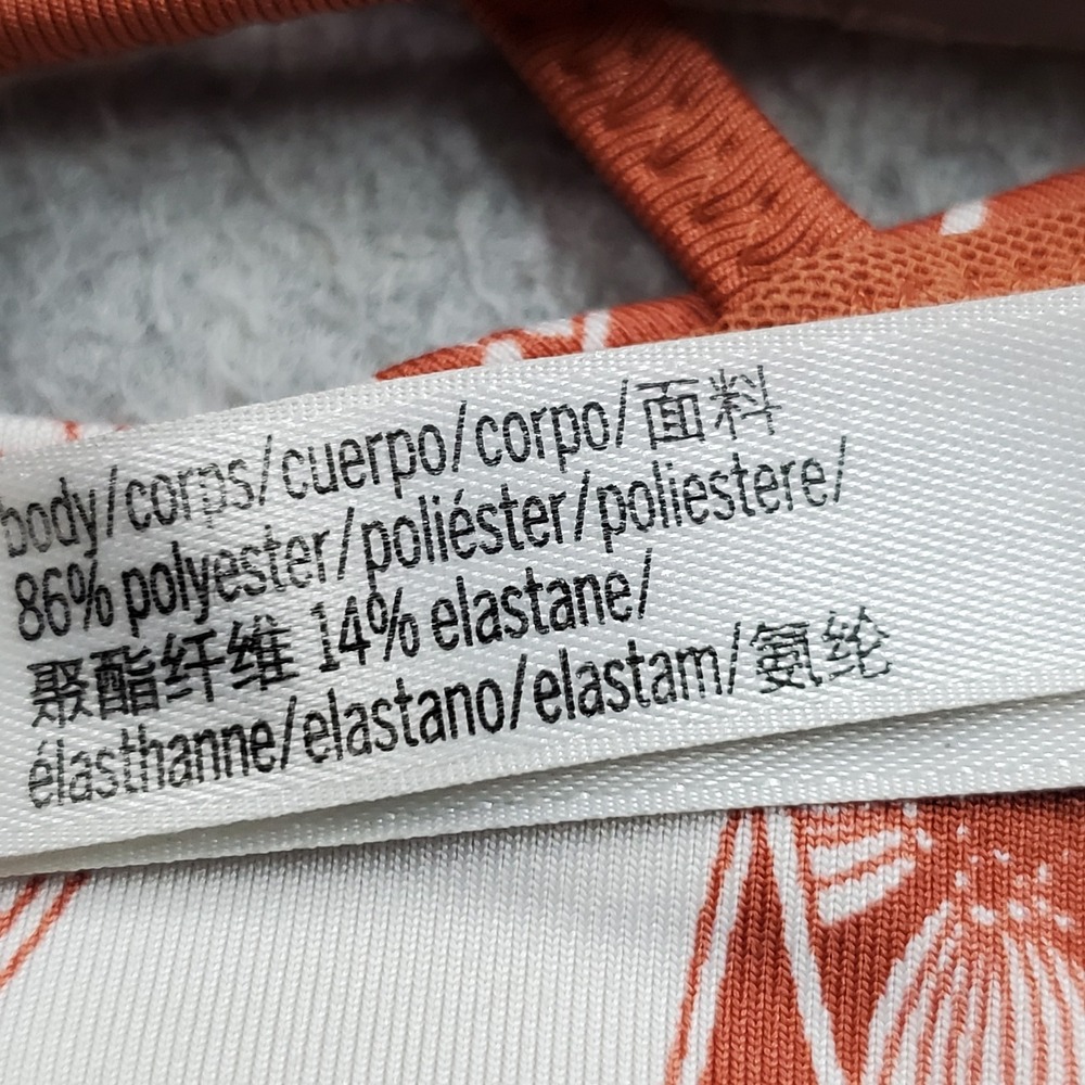 Victoria Sport Women Sports Bra Small Brown Floral Crossback Strappy Pullover - Picture 7 of 9